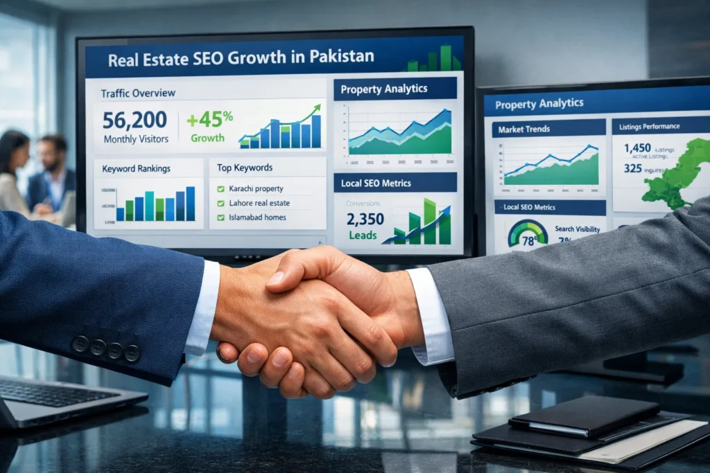 get started with real estate SEO services Pakistan for property business growth
