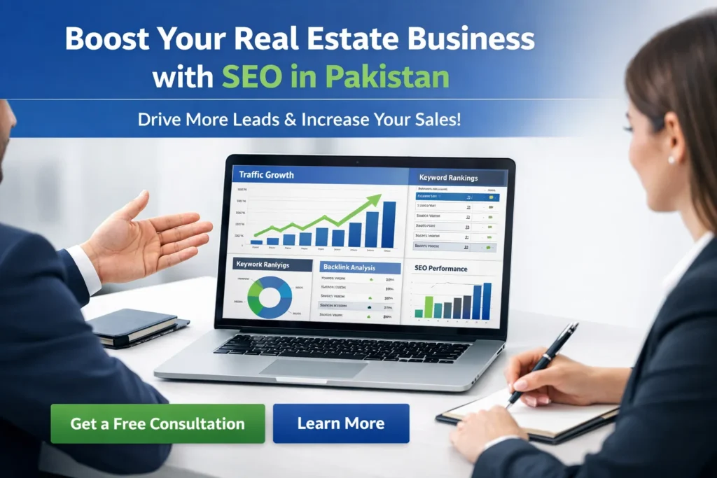 get started with real estate SEO services Pakistan