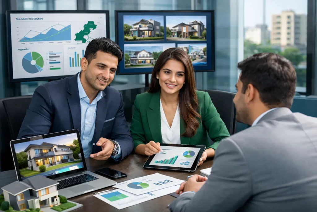 why contact Nexfin Services real estate SEO company Pakistan