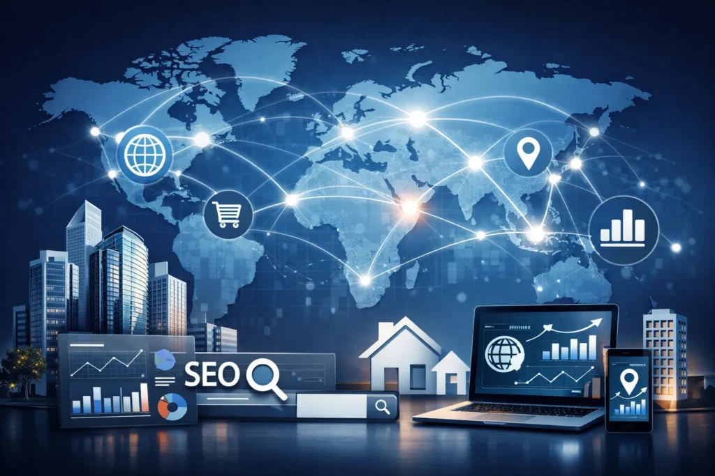 local SEO for real estate worldwide markets