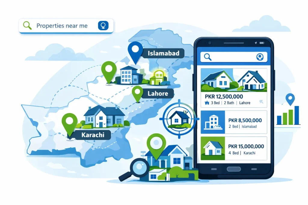 Local SEO for real estate Pakistan targeting city searches