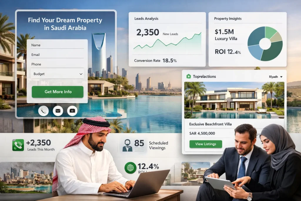 Lead generation for real estate properties in Saudi Arabia