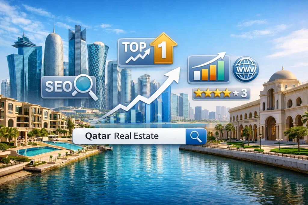 Property SEO optimization services for real estate websites in Qatar