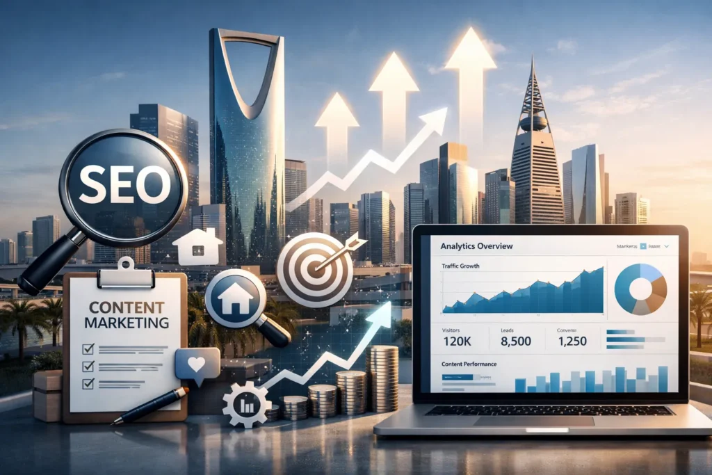 Digital marketing and SEO services for real estate businesses in Saudi Arabia