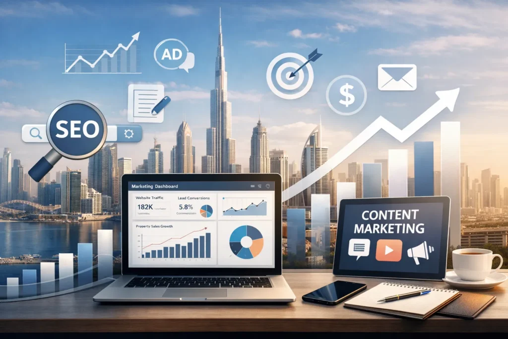 Digital marketing and SEO services for real estate UAE