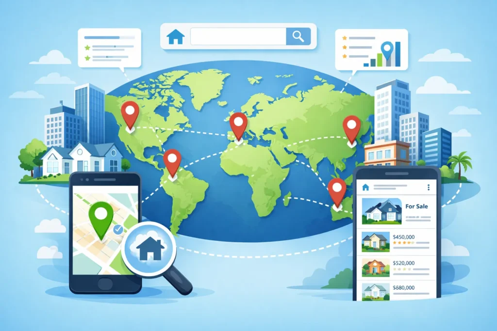 real estate digital marketing by region