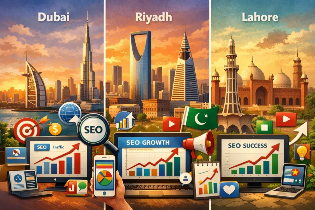 Real estate SEO case studies from UAE, Saudi Arabia and Pakistan