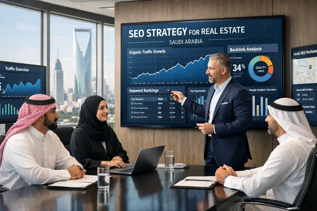 SEO services for real estate businesses in Saudi Arabia to attract buyers and investors